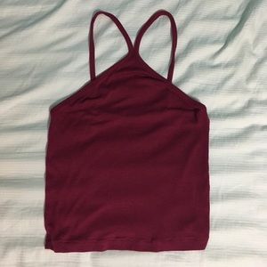 PacSun Me to We Raspberry Halter Tank Top